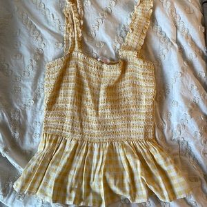 Gingham Tank Top Blouse